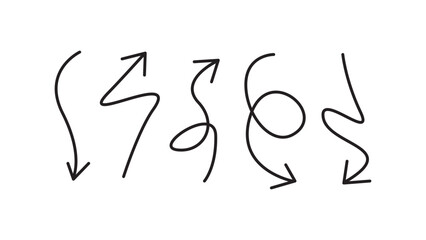 A set of Arrows, vector design elements to highlight text.