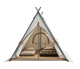 Camping Tent Interior Isolated Cutout Transparent PNG