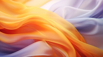 Obraz premium Gentle abstract fabric in warm gradient hues
