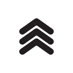 Obraz premium Three arrows up symbol logo vector template