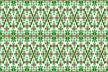 seamless floral pattern
Cheerful and festive seamless geometric pattern, designed in a classic pixel art or cross-stitch style, reminiscent of traditional ethnic embroidery. The pattern features 