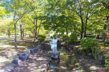 Kawanakajima Park in Nagano Japan
