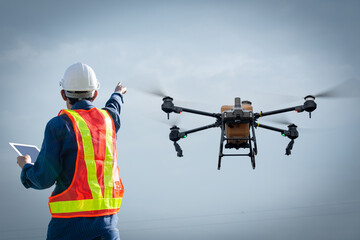 Smart farmers use agricultural drones to help with their farming activities.
