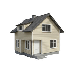 Model of a house and apartment representing new construction and design.