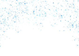 Blue glitter confetti background, festive glowing sparkle and shiny holiday decoration isolated on transparent background	