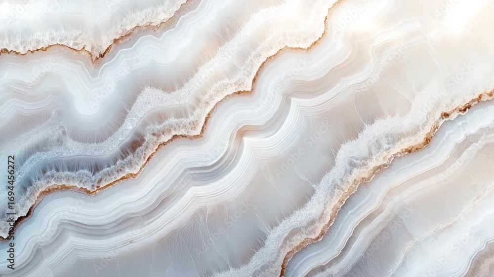 Poster Elegant Swirls of White and Gray Natural Stone Texture Capturing Light and Depth in an Abstract Background