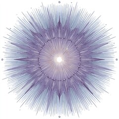 Obraz premium Abstract Radiating Light Burst