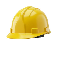 Fototapeta premium Yellow construction helmet providing safety and protection on job sites.