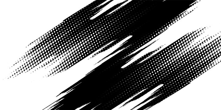 Abstract speed line style dark blue halftone banner design template. Elegant vector illustration. modern. eps10