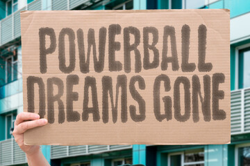 “Powerball Dreams Gone” Hopes vanish with numbers that never align. POWERBALL. DREAM. HOPE....