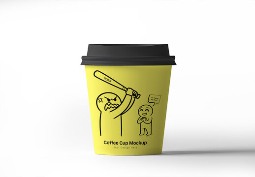 Hot Coffee Cup Mockup