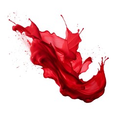 red paint splash isolated