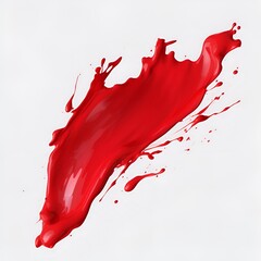 red paint splash isolated