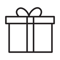 Gift box with ribbon