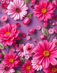 ガーベラの模様