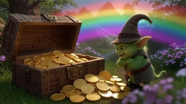 Am Ende eines strahlenden Regenbogens