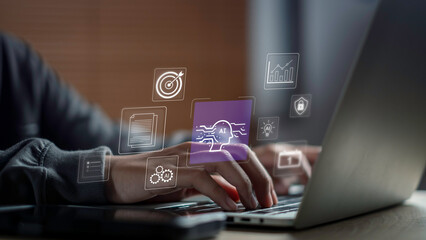 AI business strategy and content planning with data-driven insights, automation tools, and...