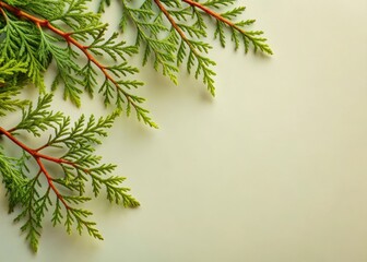 Cedar Branches with Green Foliage