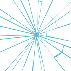 Obraz premium Blue white cracked broken glass vector. Broken glass graphics.