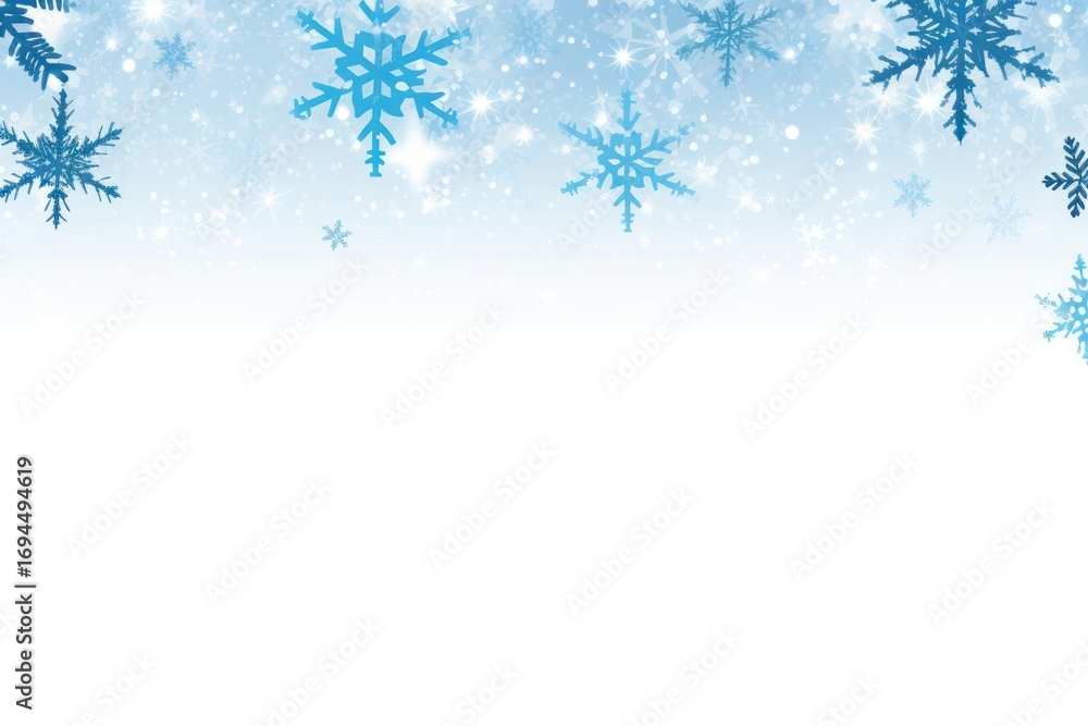Poster snowflake border snowflake backgrounds white.