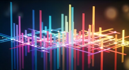Vibrant Data Network Illuminates Growth Trends,revealingdynamicinterconnectionsandcomplexpatternswithinadataecosystem.Success Insights