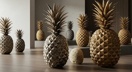 Golden Pineapples: A Facet of Light