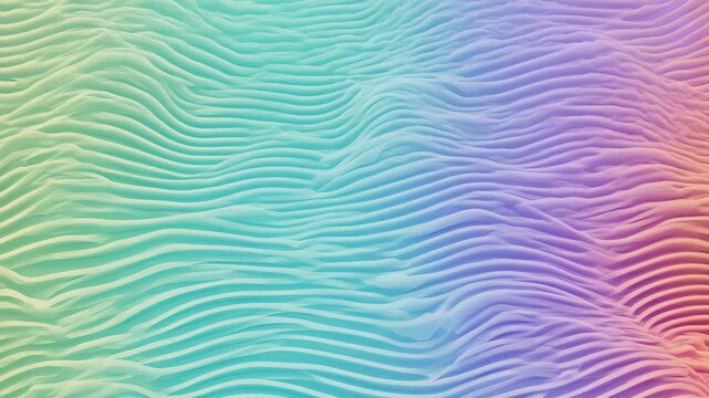 Pastel Rainbow Wavy Gradient Flow Texture Background