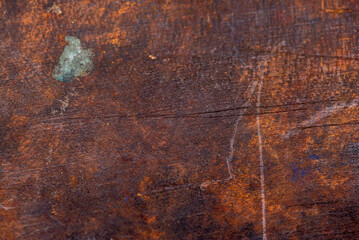 Holzhintergrund, altes Holz. teilweise mit Farbspritzern und Papierresten. Ca 50 bis 100 Jahre alt.