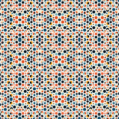 Seamless Polka Dot Pattern Background with Bold Dots for Fabric, Textile and Wallpaper Design