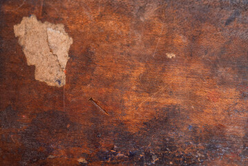 Holzhintergrund, altes Holz. teilweise mit Farbspritzern und Papierresten. Ca 50 bis 100 Jahre alt.