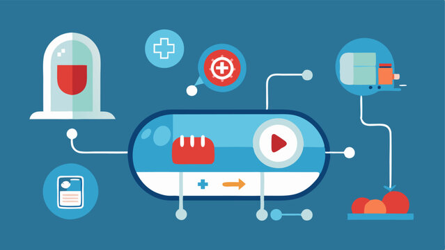 Educational Scene An illustrated infographic showing how hyperbaric oxygen therapy works with arrows and labels indicating oxygen replenishment and healing processes.