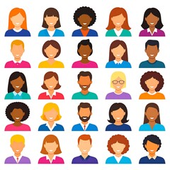 Diverse faces in simple avatars