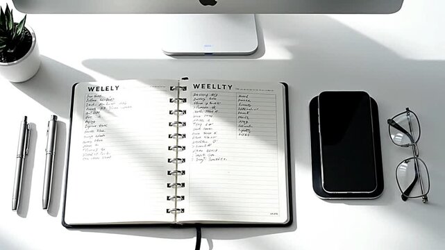 Learn powerful planning strategies using notebooks and planners to stay productive throughout the week, with tips for prioritizing tasks and organizing work schedules efficiently. - Powered by Adobe