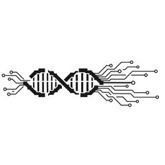 Circuit Board DNA Double Helix Structure.