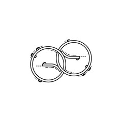 Interlocking Circular Design Element.