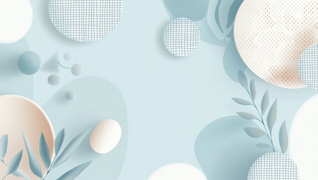 Light blue background with transparent checkered elements