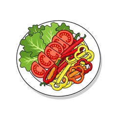 Fresh Vegetable Salad Plate. (1)