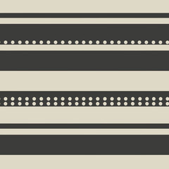 Obraz premium Abstract seamless geometric background design with simple horizontal stripes and dots