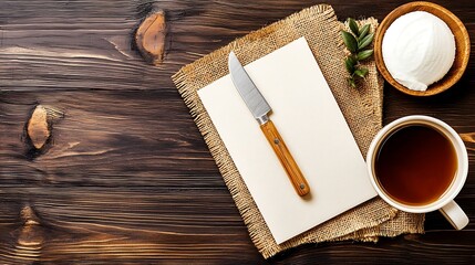 Top-view composition of empty frame, 50mm macro at f7.1, even sharpness across borders with soft ambient tonality