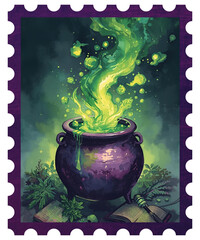 Spooky Halloween Stamp