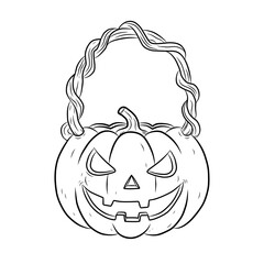 halloween pumpkin head