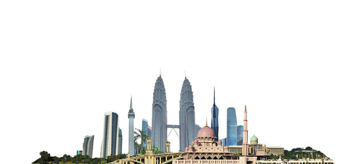 Malaysia cityscape, background city, 3D skyscrapers of Malaysia, Asia. © DOERS