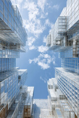 Fototapeta premium innovative manufacturing process of dynamic transparency merges technology and sustainability