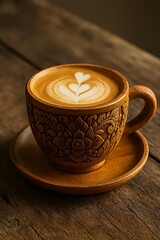 Thai Wooden Latte Art