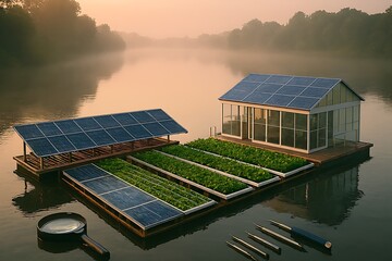 Floating Solar Farm & Greenhouse