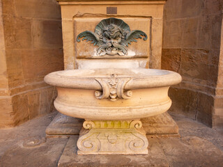 Italia, Firenze, Il Giardino di Boboli. Fontana