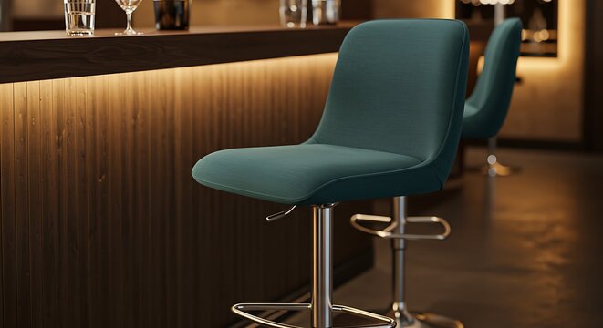 Teal Twilight Barstool