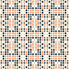 Seamless Polka Dot Pattern Background with Bold Dots for Fabric, Textile and Wallpaper Design