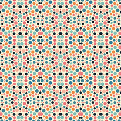 Seamless Polka Dot Pattern Background with Bold Dots for Fabric, Textile and Wallpaper Design