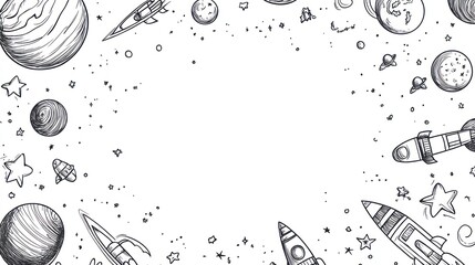 Space illustration background